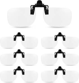 Divina Vitae 705353697227 6pcs Clip On Reading Glasses Flip Up Magnifying 1.5x Blue