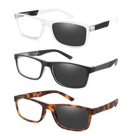 Dongdi 723496774261 Blue Light Blocking Reading Glasses 3 Pack Photochromic Readers For Women Men