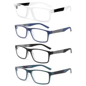 Dongdi 745074672981 Blue Light Blocking Reading Glasses 4 Pack Computer Readers For Women