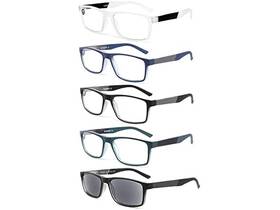 Dongdi 790885651502 5 Pack Blue Light Reading Glasses Mix 1
