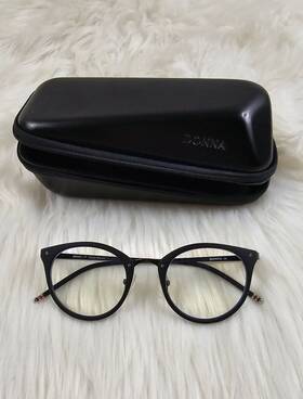 Dn08w-aeb Donna Karan Metalgun Black Frame Blue Filter Dkny Eyelasses Dn08w Yf 47/21 141