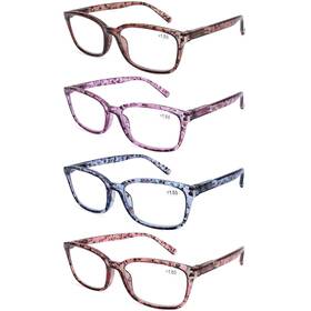 Doovic 781573940206 4 Pack Computer Reading Glasses Blue Light Blocking Anti Eyestrain Spring H Inch