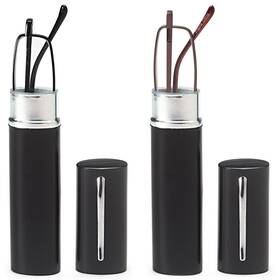 Doubletake 849344052746 Reading Glasses - 2 Pairs Slim Pocket Readers W Pen Clip Case 1.50