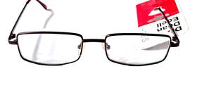 Dr. Dean Edell 070018852625 Titanium Reading Glasses Brown Frame Unisex 1.25