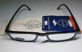 Dr. Dean Edell 078041082620 Calexico Reading Glasses Spring Hinges 1.50 Black -new
