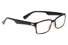 Dr. Dean Edell 078041105060 Rectangle Black/tort Front Temples Reading Glass With Trim Case