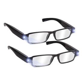 Duanmei 741376979933 Bright Led Readers With Lights Reading Glasses Lighted Magnifier Nighttime Re
