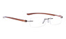 Dz-r14001-brown-175 Blueless Rimless Reading Glasses Small Readers Men Women 689994422786