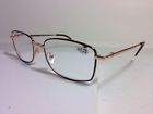 E009r Lipopsun Eyewear Mens Metal Frame Reading Glasses Gold Nwt