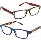 E33943 03 33944 03p2 Johnson Blue New Set Designer Reading Glasses Red 842988156337