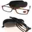 E379 Zippy Reader Kountry Readers Fold Up Reading Glasses With Case 1.25 2.50 Folding Handy
