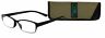 E5028-125-001 Flex Lightweight Flexible Rectangular Readers Black 842894101971