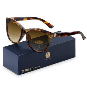 B0bs243d3d Easy Read Women Bifocal Reading Sunglasses Fashion Sun Readers Uv400 Protect