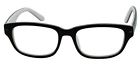 Ebe-c1085-black-white Eyebuyexpress Mens Womens Reading Glasses Style Black White Layered Acetate