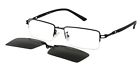 Ebe-s9017-black Eyebuyexpress Mens Womens Reading Glasses Clip On Frames Shades