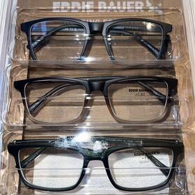 Eb39465r15 Eddie Bauer 888989466334 Designer Reading Glasses 3 Pack Readers 1.50 Black/brown
