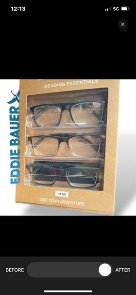 Eddie Bauer 888989471659 Designer Reading Glasses 3 Pack Readers 3.00 New Unisex