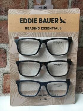 Eddie Bauer 888989499127 Designer Reading Glasses 3 Pack Readers 1.50