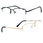 Ehrm1001 Eye Heart Mens Half Rimless Metal Reading Glasses Business Readers
