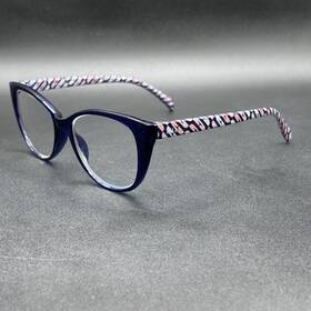 6224-051024-12 Elle 2.00 Readers Glasses Blue 52-17-140 Used