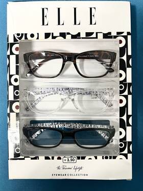 Elle 741919990081 Reading Glasses Parisians Lifestyle Eyewear Tort/black/clear 2.50