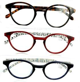 El15557r Elle 3 Pack 1.50 Premium Reading Glasses Multi-color Designer Readers
