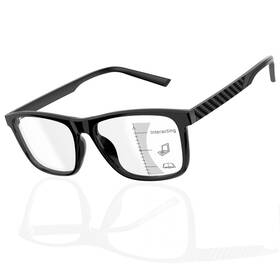 8085bk200 Epavouos Progressive Multifocus Reading Glasses Men Tr90 Frame Lightweight Trifocal Tr