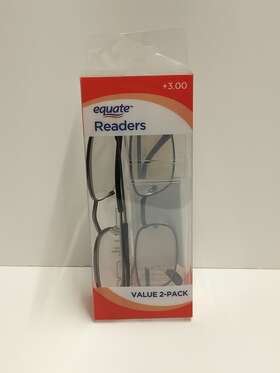 053741 Equate Readers 3.00 Reading Glasses Value 2-pack