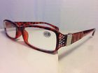Ersr1 Georgio Caponi Readers Womens Fashion Reading Glasses Brown Nwt