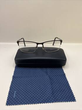 55-18-140 Esquire 795780437862 Designer Glasses Eq1515 In Navy Frames Only With Case