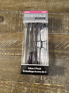 Essentials 193033558775 Women S Reading Glasses 3 Pack 2.50