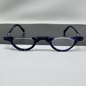 2110-08 Eyebobs Topless Eyeglasses Frame No Lenses Blue