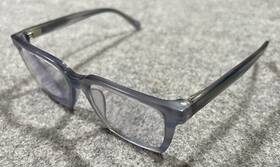 3332-10 Eyebobs Rabble Rouser Grey Translucent Reading Glasses 2.50