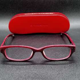 4126-112723-39 Eyebobs Catcher In The Eye 2502 1.25 Readers Matte Red Brown Grain Flex Used