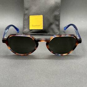 7832-100824-46.95 Eyebobs Bona Fide 3351-19 Sunglasses Brown Tort And Blue Flex Polarized 49-19 Used