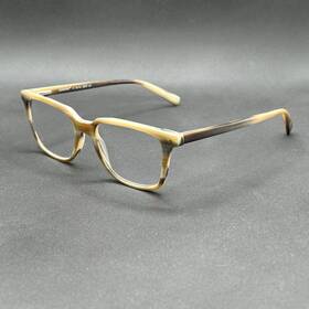 8171-111024-34.95 Eyebobs Suite 2299 2.00 Reading Glasses Matte Horn 51-18 Hand Made Used