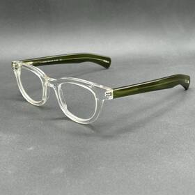 8543-123124-38.95 Eyebobs Scored 2158 2.50 Reading Glasses Crystal And Jade Used
