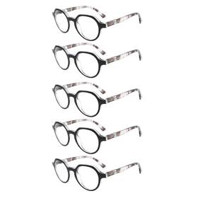 Eyeezi 976245673290 5 Pack Blue Light Blocking Reading Glasses For Women Men Stylish Round