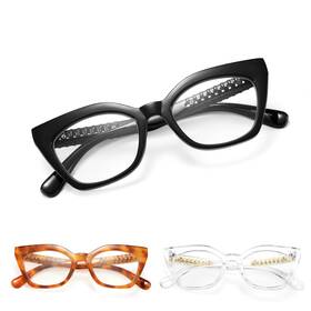 Eyeezi 976245674402 3pack Cat Eye Reading Glasses For Womenblue Light Womeneye