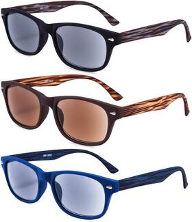 Eyeguard 445027166170 3 Pack Unisex Classic Of Style Sunglasses Readers Outdoor Reading Glass
