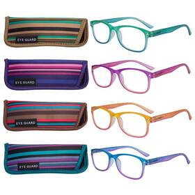 L-0017-4p250 Eyeguard 4 Pack Reading Glasses For Women Fashion Colorful Gradient Readers