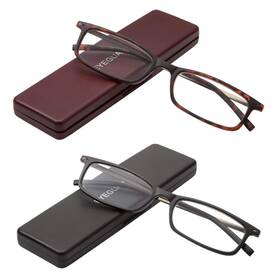 U-0007-2p150 Eyeguard Reading Glasses With Portable Case Slim Mini Pocket Readers For Women Men Eye