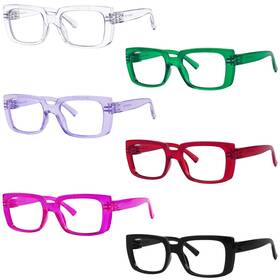 B0d59h925v Eyekepper Metalless Screwless Spring Hinge Reading Glasses For Women - 6 Pack