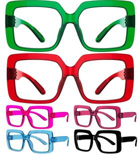 B0d5b83xq5 Eyekepper Huge Metalless Reading Glasses 6 Pack Screwless Spring Hinges 1.75