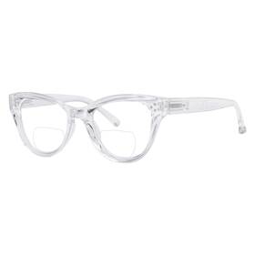 Br9108-1c08-200 Eyekepper Br9108-1c08-200- Bifocal Reading Glasses Women Stylish Readers Clear Lens Oversize Cat