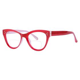 Br9108-1c12-150 Eyekepper Br9108-1c12-150- Bifocal Reading Glasses Women Stylish Readers Clear Lens Oversize Cat