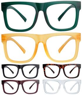 R2316-6c00-225 Eyekepper 6 Pack Metalless Screwless Spring Hinges Reading Glasses Women Men Readers