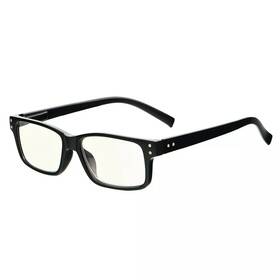 R32b Eyekepper Eyekeeper Vintage Rectangle Reading Glasses 1.50 Black Acrylic Lens With Cover Nw
