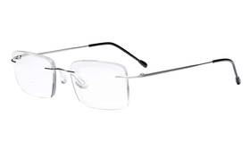 Rwk9904-1c25-150 Eyekepper Frameless Reading Glasses For Men - Rectangle Rimless Reader Eyeglasses