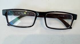 53-18-134 Eyes Have It Rvltn-eye-dkbn 1.25 Eyeglasses Frame Black Rectangular